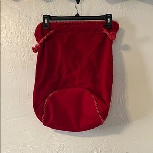 Classic Red Velvet Drawstring Gift Bag